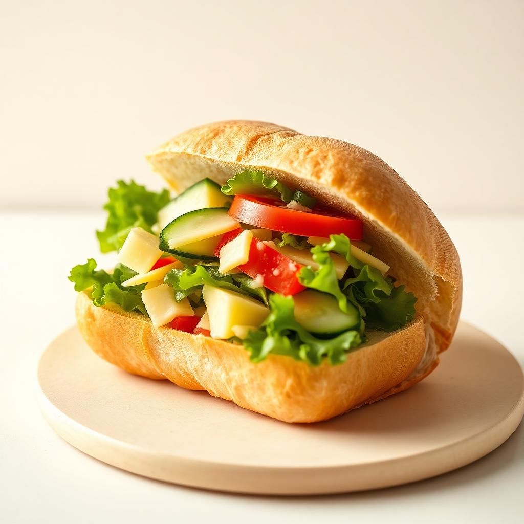 Cheese Salad Baguette