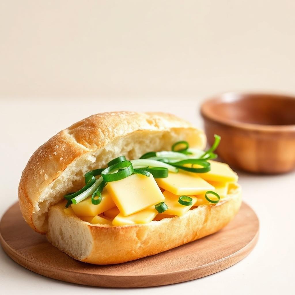 Cheese Spring Onion Baguette
