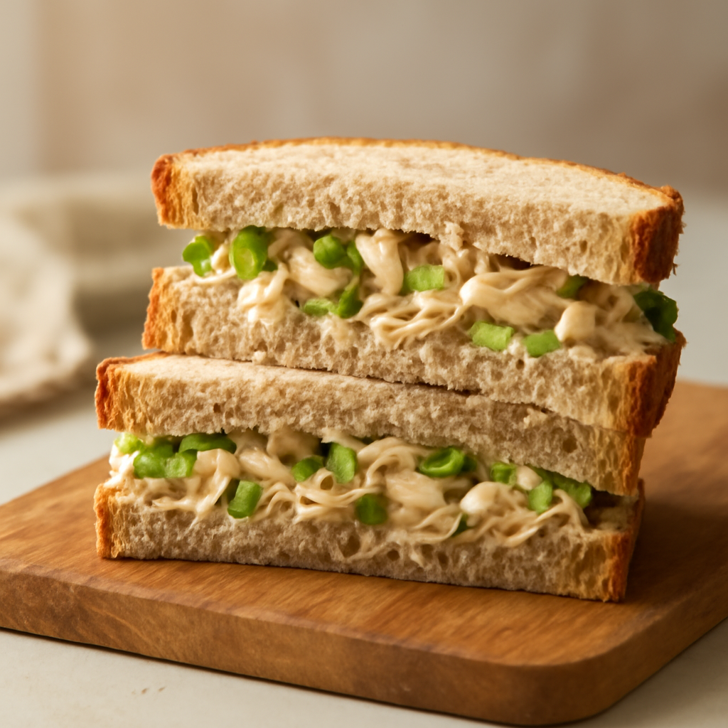 Chicken Spring Onion Sandwich