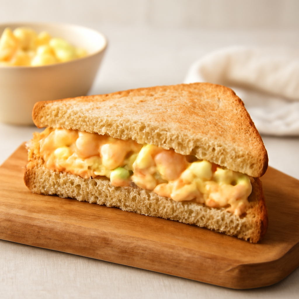 Egg Mayo Prawns Sandwich
