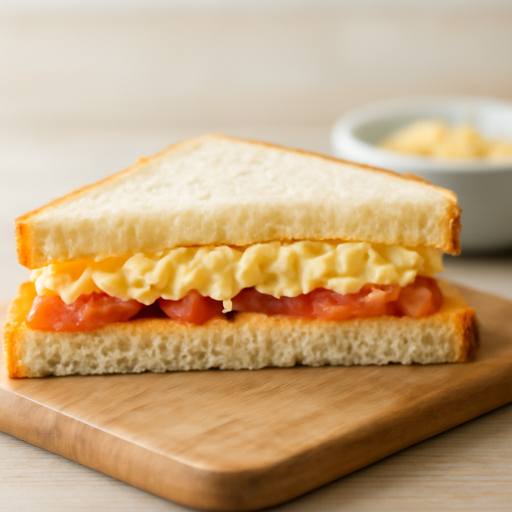 Egg Mayo Tomato Sandwich