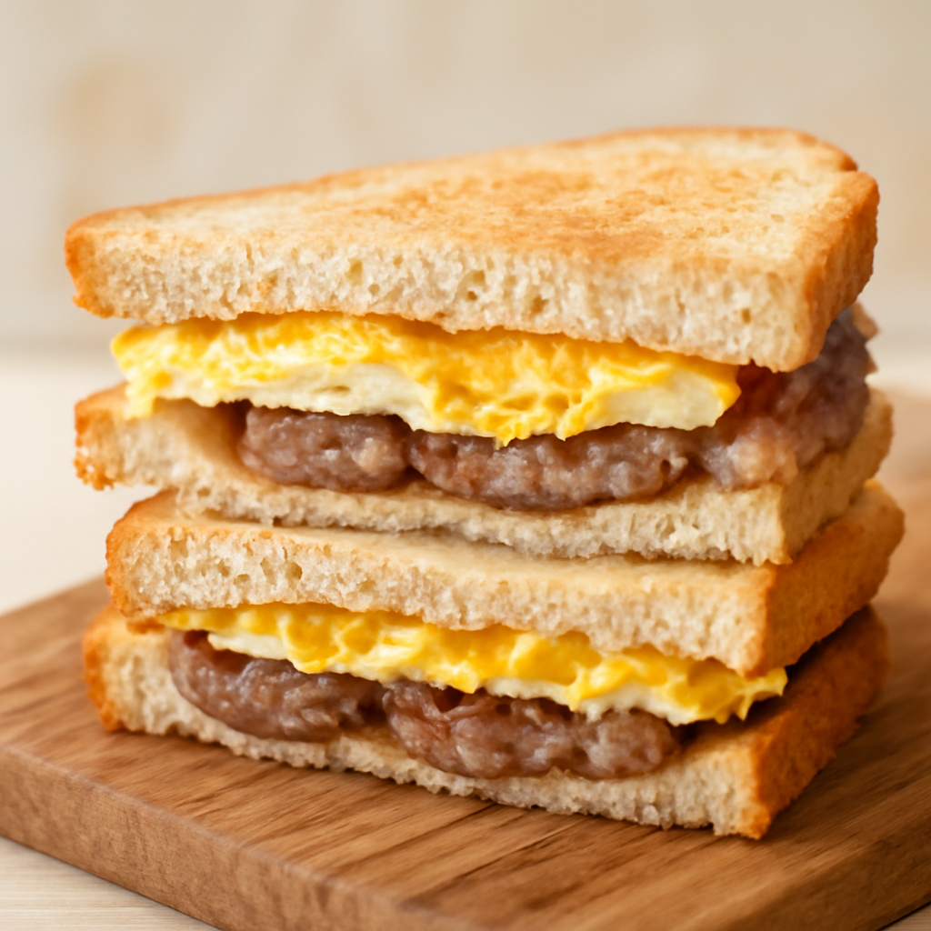 Egg Sausage Sandwich
