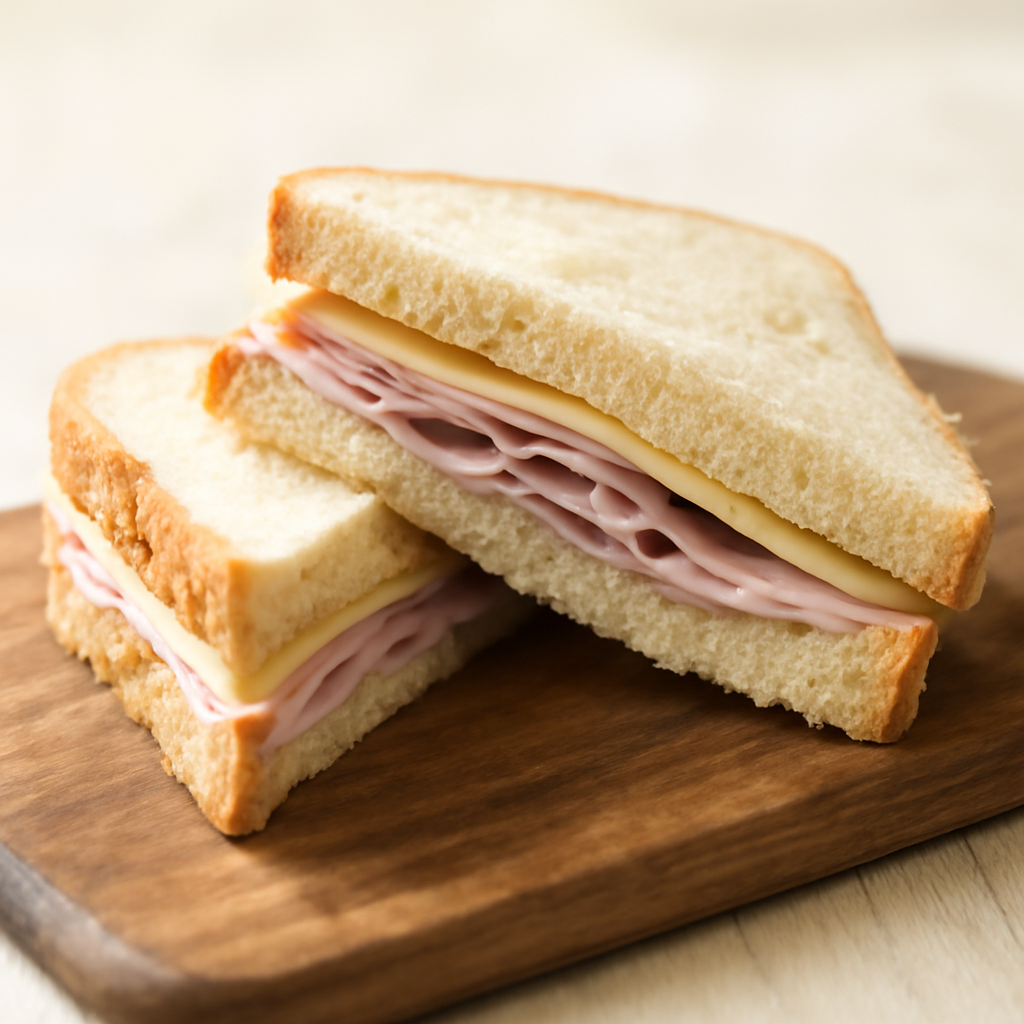 Honey Cured Ham & Cheese Sandwich
