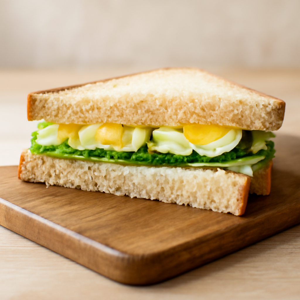 Slice Egg Lettuce Sandwich