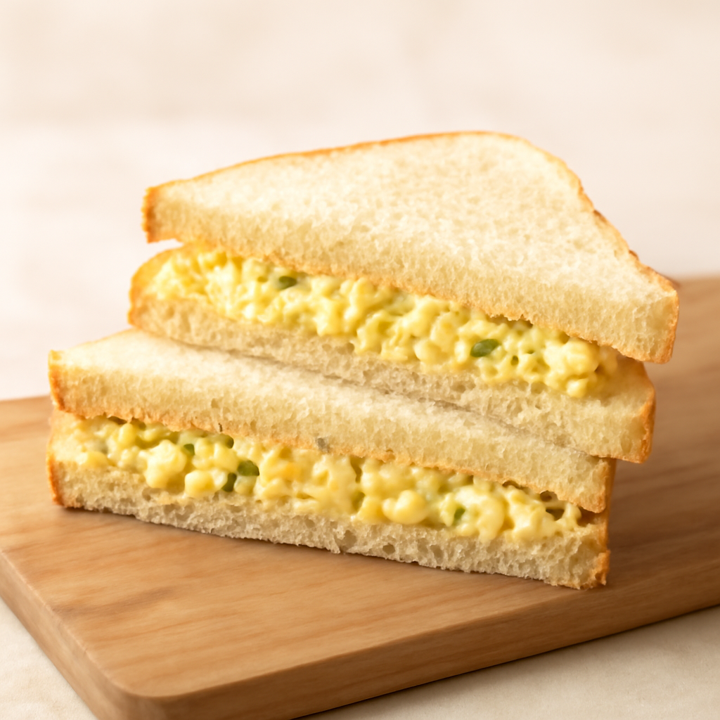 Slice Egg Salad Sandwich
