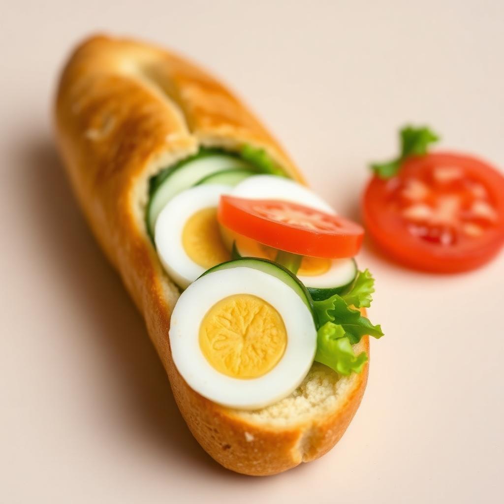 Sliced Egg Salad French Stick