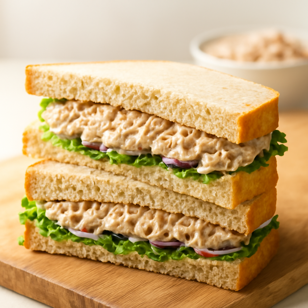 Tuna Mayo Onion Sandwich