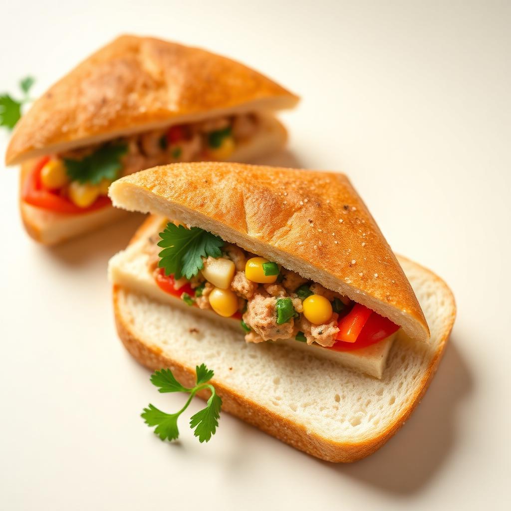 Tuna Sweetcorn Pepper Parsley Sandwich
