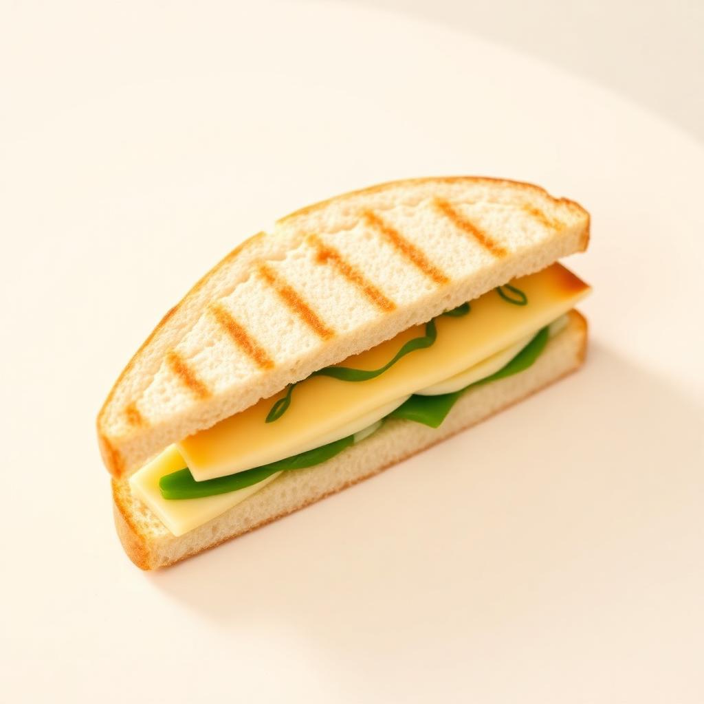 Two Cheese Spring Onion Sandwich